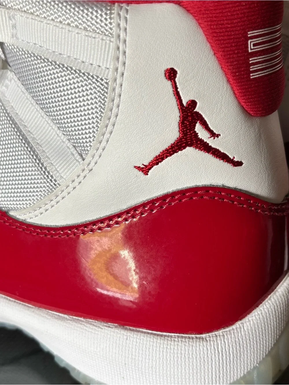 Air Jordan 11 Red and White  Men’s size 7